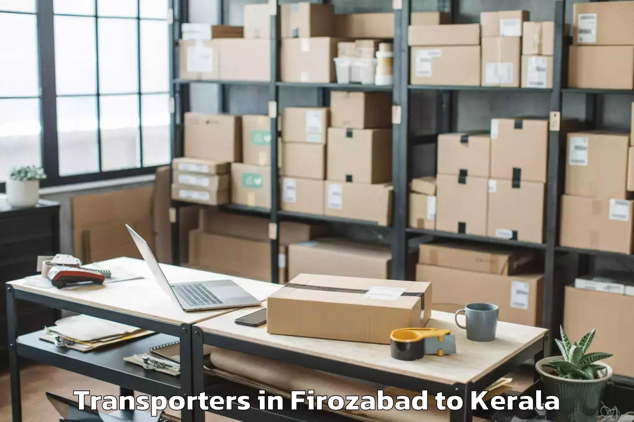 Hassle-Free Firozabad to Mall Of Joy Kottayam Transporters